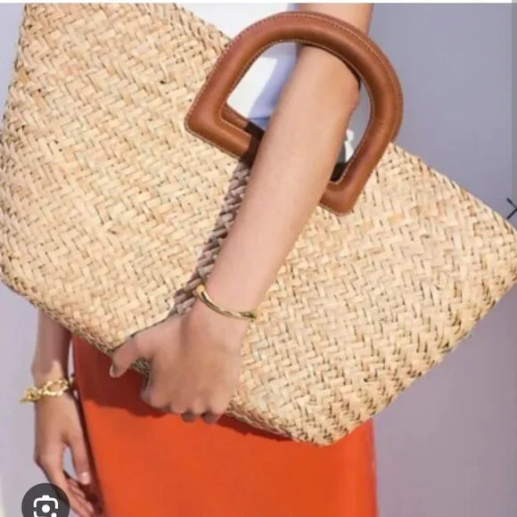 Madewell Straw Tote "LIKE NEW" - Picture 15 of 16